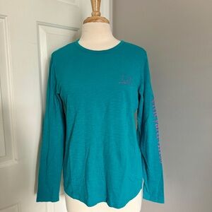 Vineyard Vines Turquoise Long Sleeve Tee | Size Small